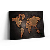 Rustic World Map Wall Art – Canvas Freaks