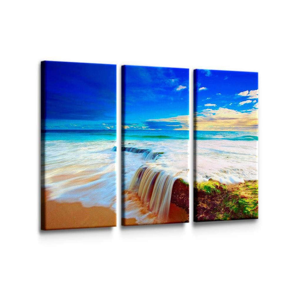 Waterfall Beach Wall Art – Canvas Freaks