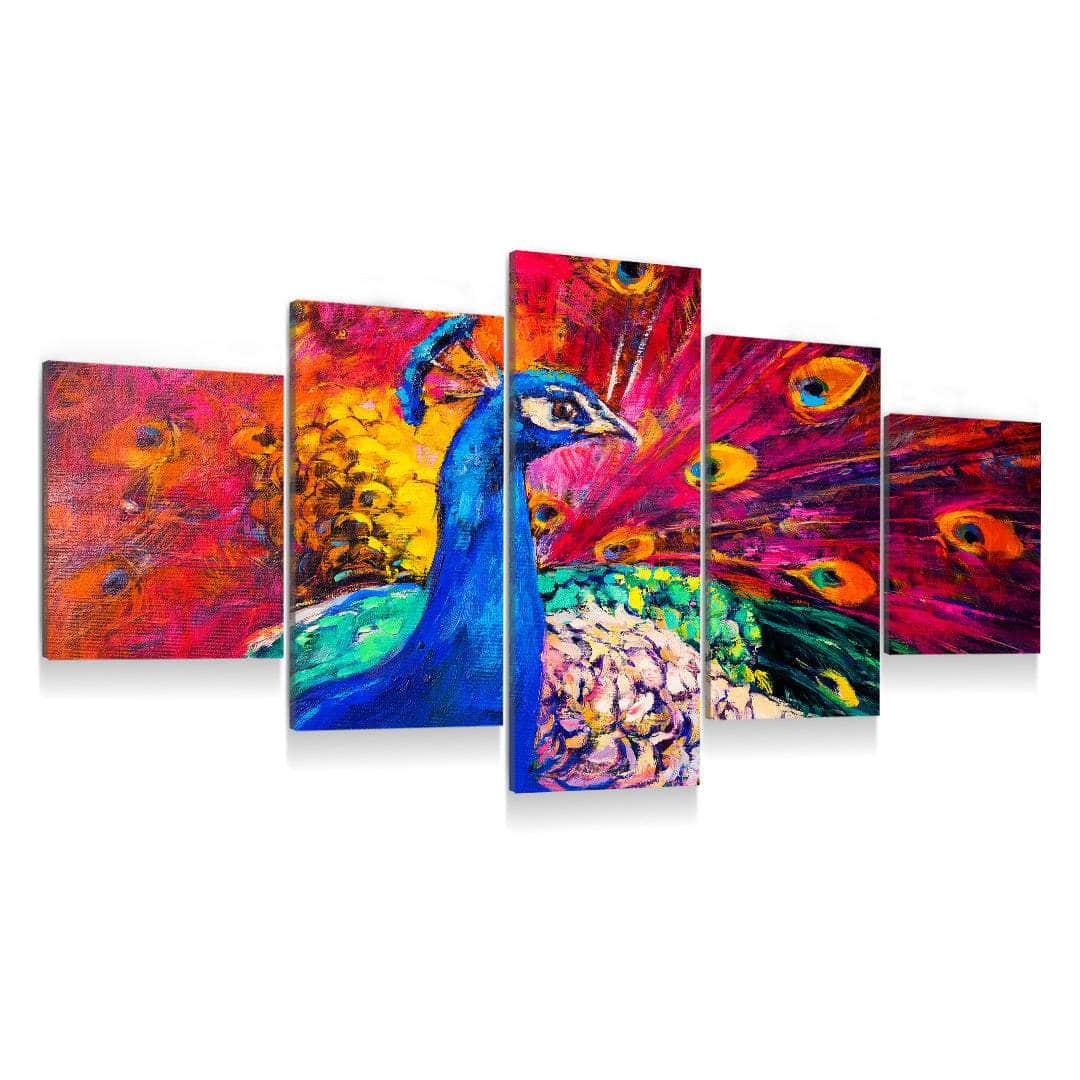 Abstract Peacock Wall Art – Canvas Freaks