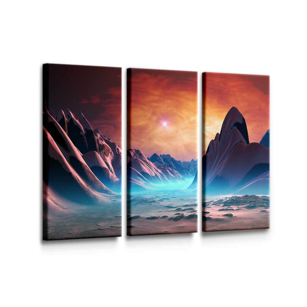 Crimson Planet Wall Art – Canvas Freaks