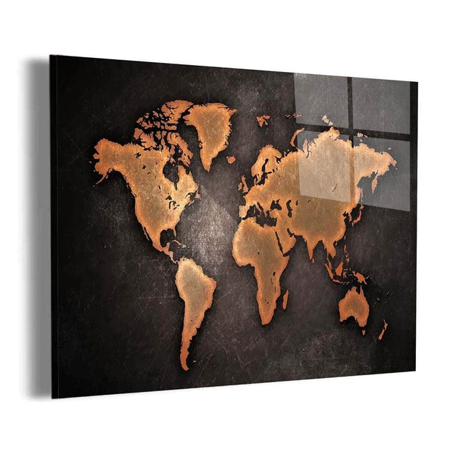 Rustic World Map Wall Art – Canvas Freaks