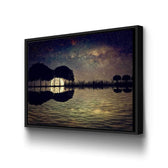 Scenic Dark Guitar Sunset Wall Art – Canvas Freaks