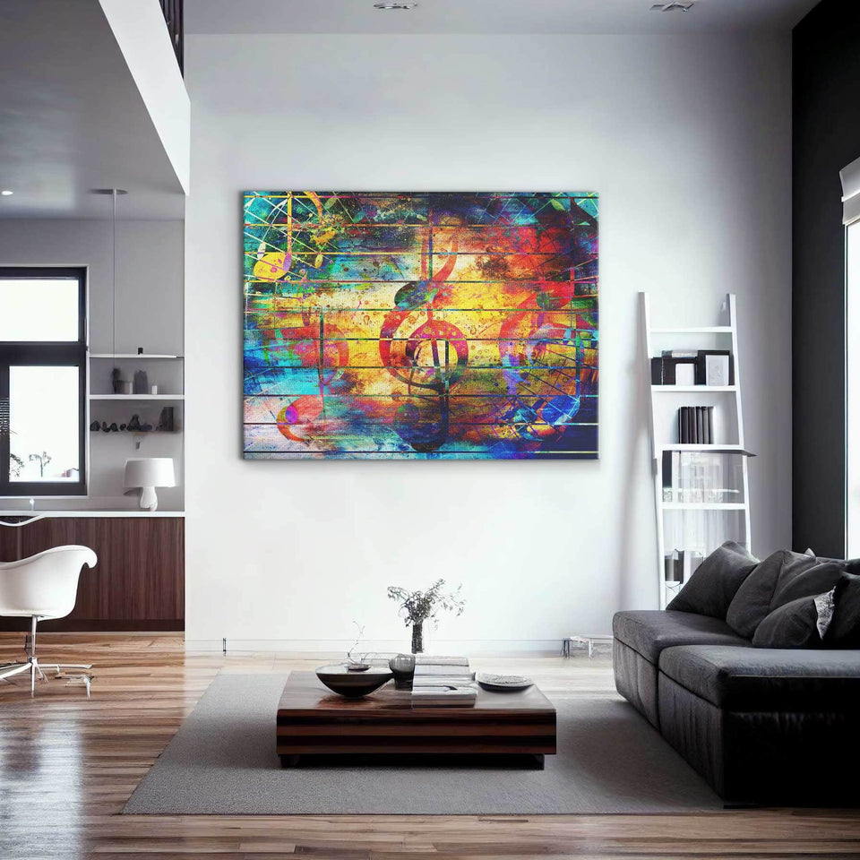 Abstract Musical Notes Wall Art – Canvas Freaks