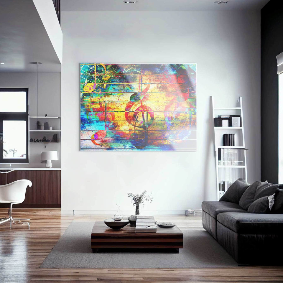 Abstract Musical Notes Wall Art – Canvas Freaks