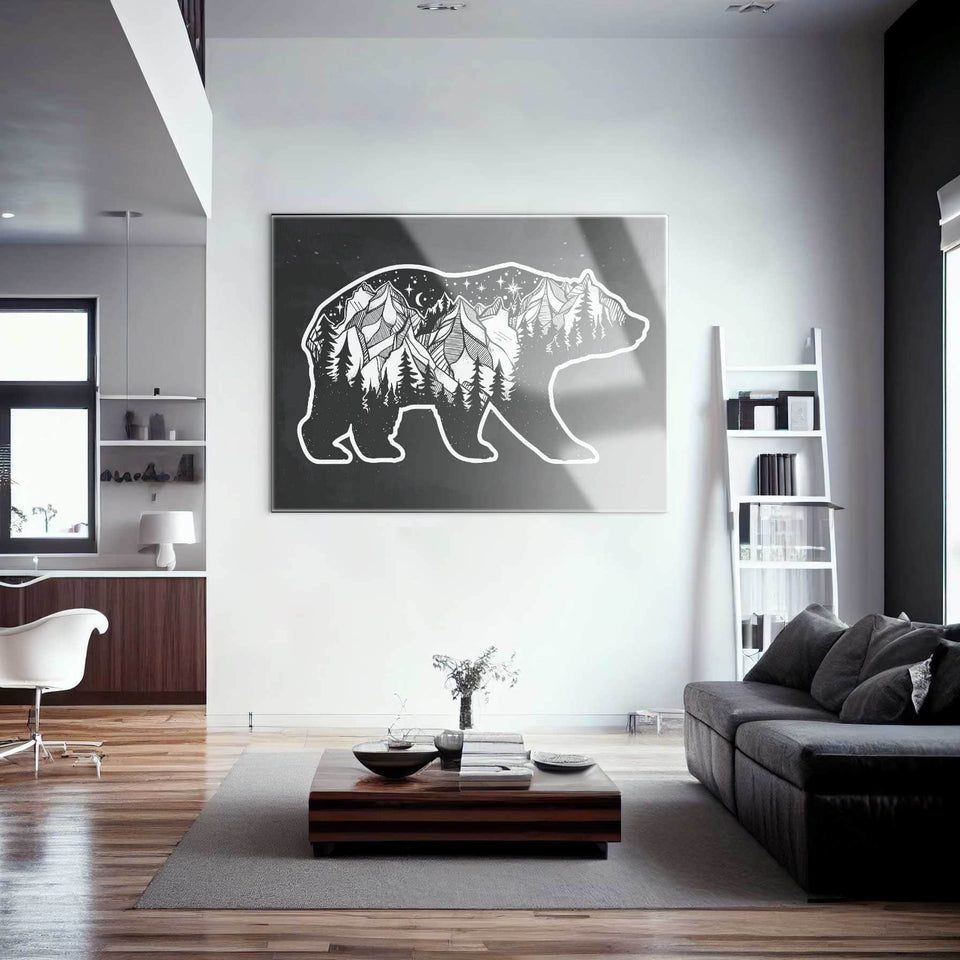 Pine Forest Bear Wall Art – Canvas Freaks