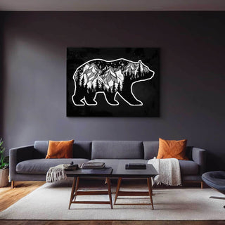 Pine Forest Bear Wall Art – Canvas Freaks