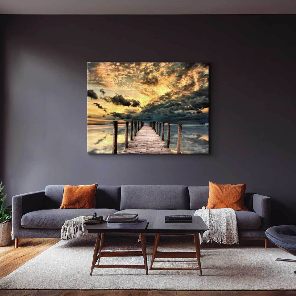 Dock Sunrise Wall Art – Canvas Freaks