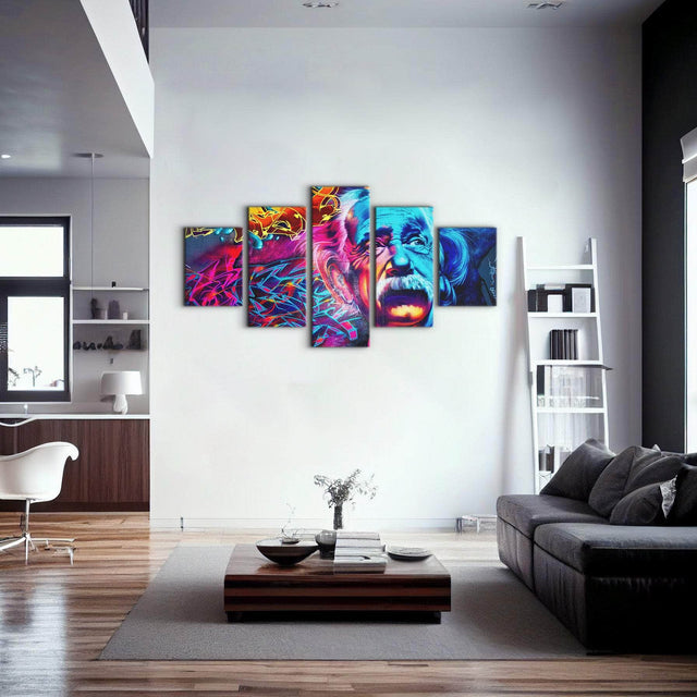 Psychedelic Einstein Wall Art – Canvas Freaks