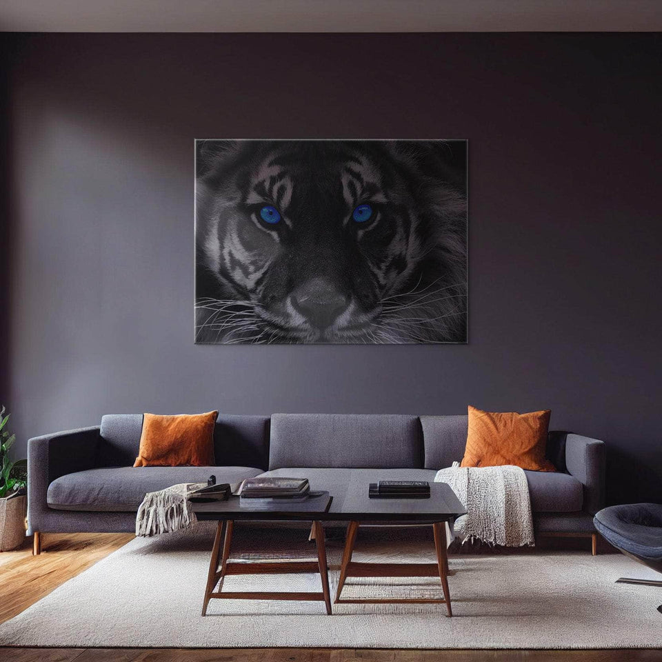 Blue Eyed Tiger Wall Art – Canvas Freaks