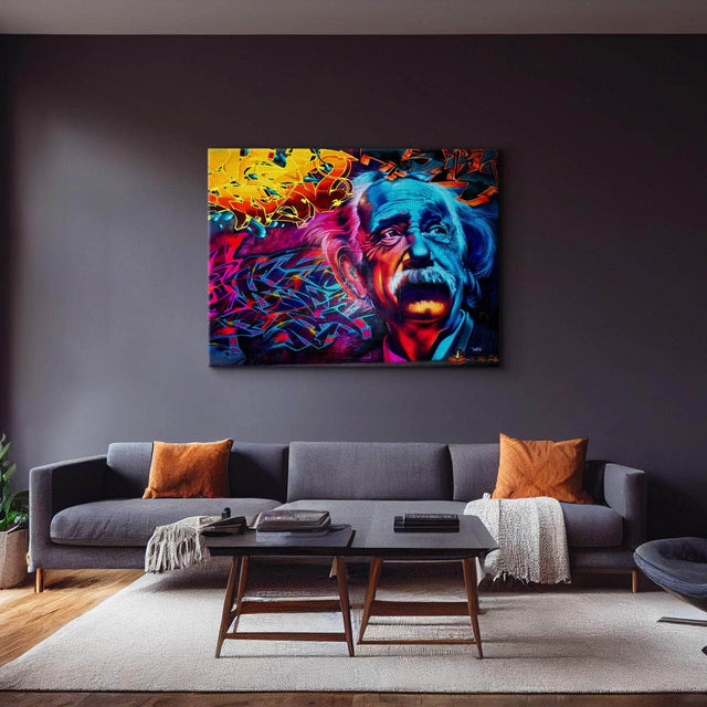 Psychedelic Einstein Wall Art – Canvas Freaks