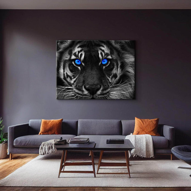 Blue Eyed Tiger Wall Art – Canvas Freaks