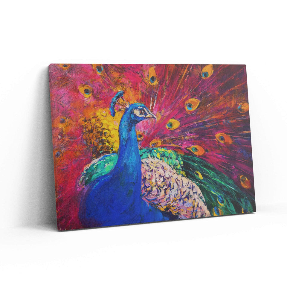 Abstract Peacock Wall Art – Canvas Freaks