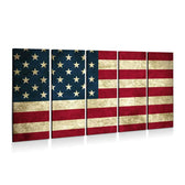 Rustic American Flag Wall Art – Canvas Freaks