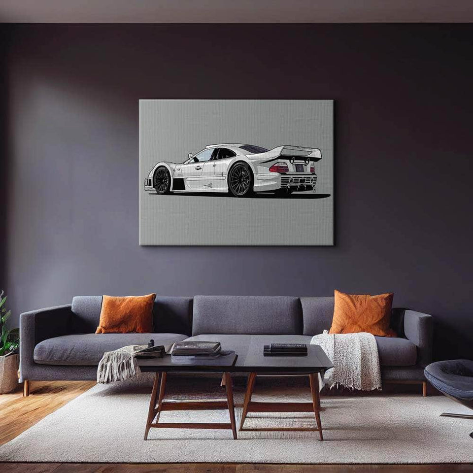 Mercedes CLK GTR Wall Art – Canvas Freaks