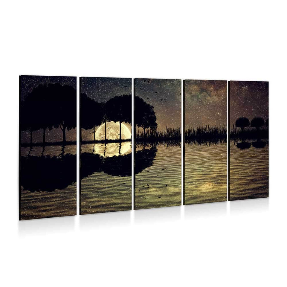 Scenic Dark Guitar Sunset Wall Art – Canvas Freaks