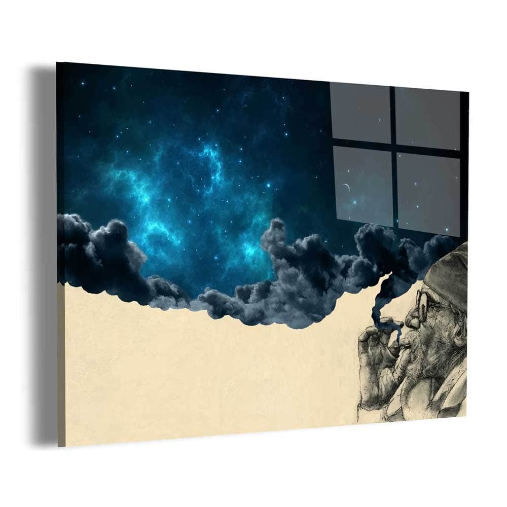 Canvas Painting “Smoke top and Wonder”