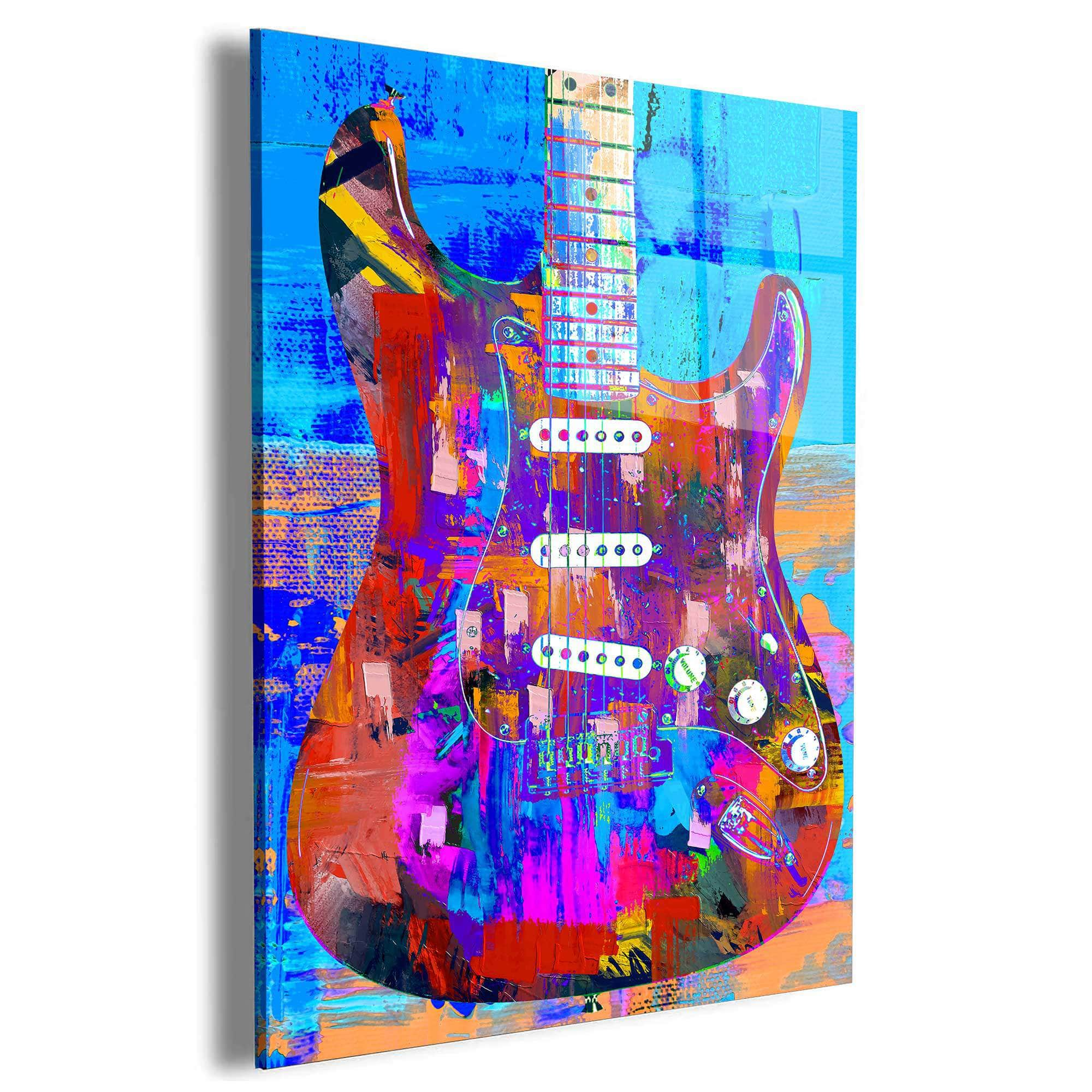 Painted Strat Wall Art – Canvas Freaks