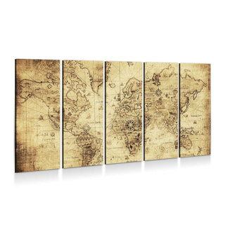 World Map No17 Wall Art – Canvas Freaks