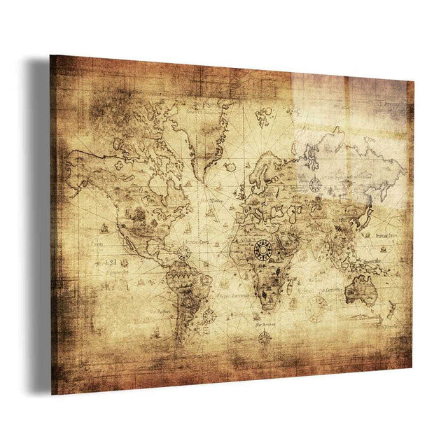 World Map No17 Wall Art – Canvas Freaks