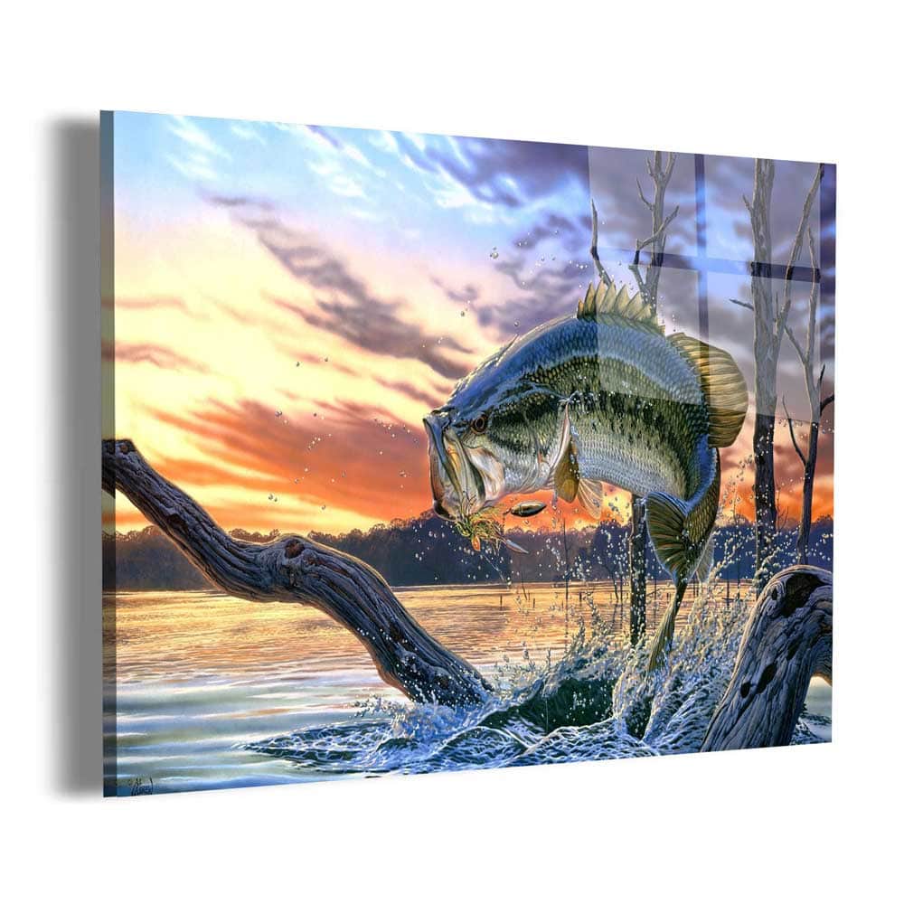 Bass Fishing Dream 5-Piece Wall Art Canvas - Royal Crown Pro