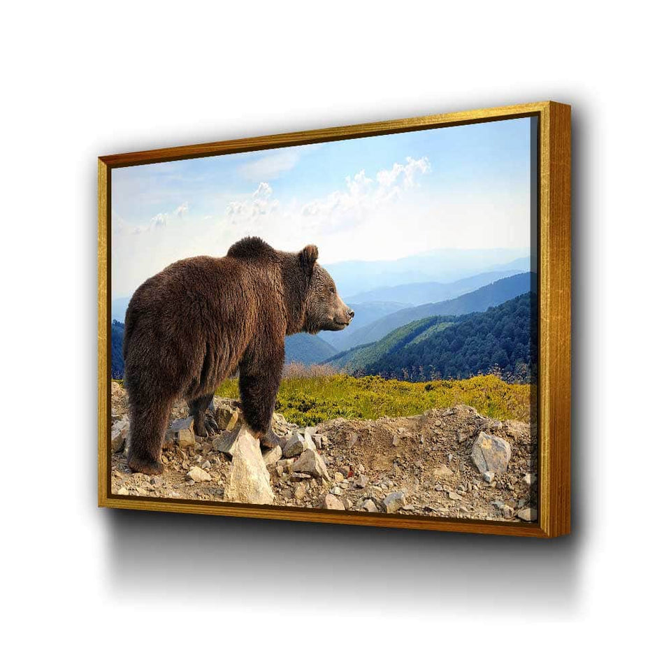 Bear In The Mountain Wall Art – Canvas Freaks