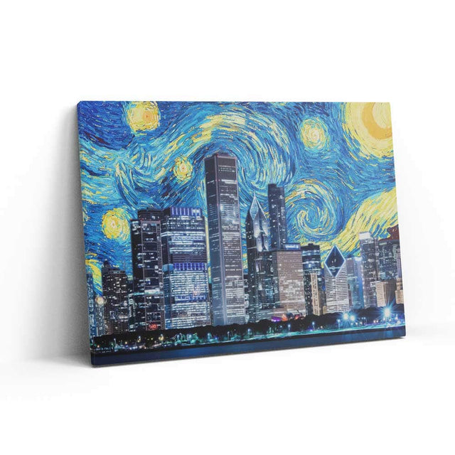 Chicago Starry Night Wall Art – Canvas Freaks