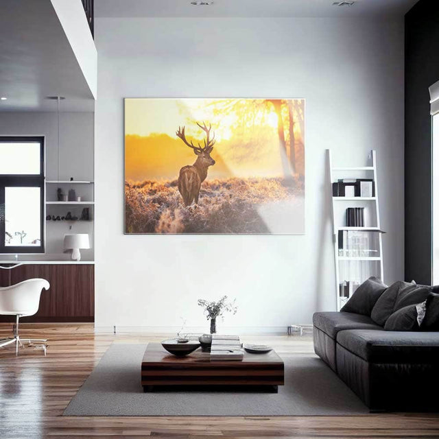 Deer Sunset Wall Art – Canvas Freaks