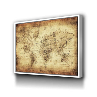 World Map No17 Wall Art – Canvas Freaks