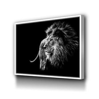 Black and White Lion Wall Art – Canvas Freaks