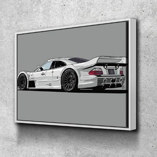 Mercedes CLK GTR Wall Art – Canvas Freaks