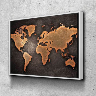 Rustic World Map Wall Art – Canvas Freaks