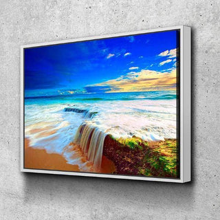 Waterfall Beach Wall Art – Canvas Freaks